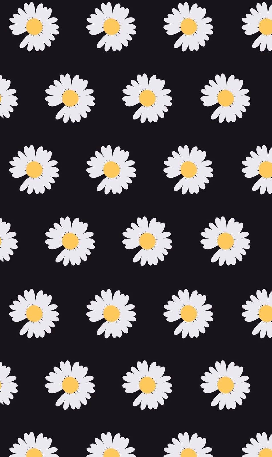 Peaceminusone Daisy Pattern Wallpaper
