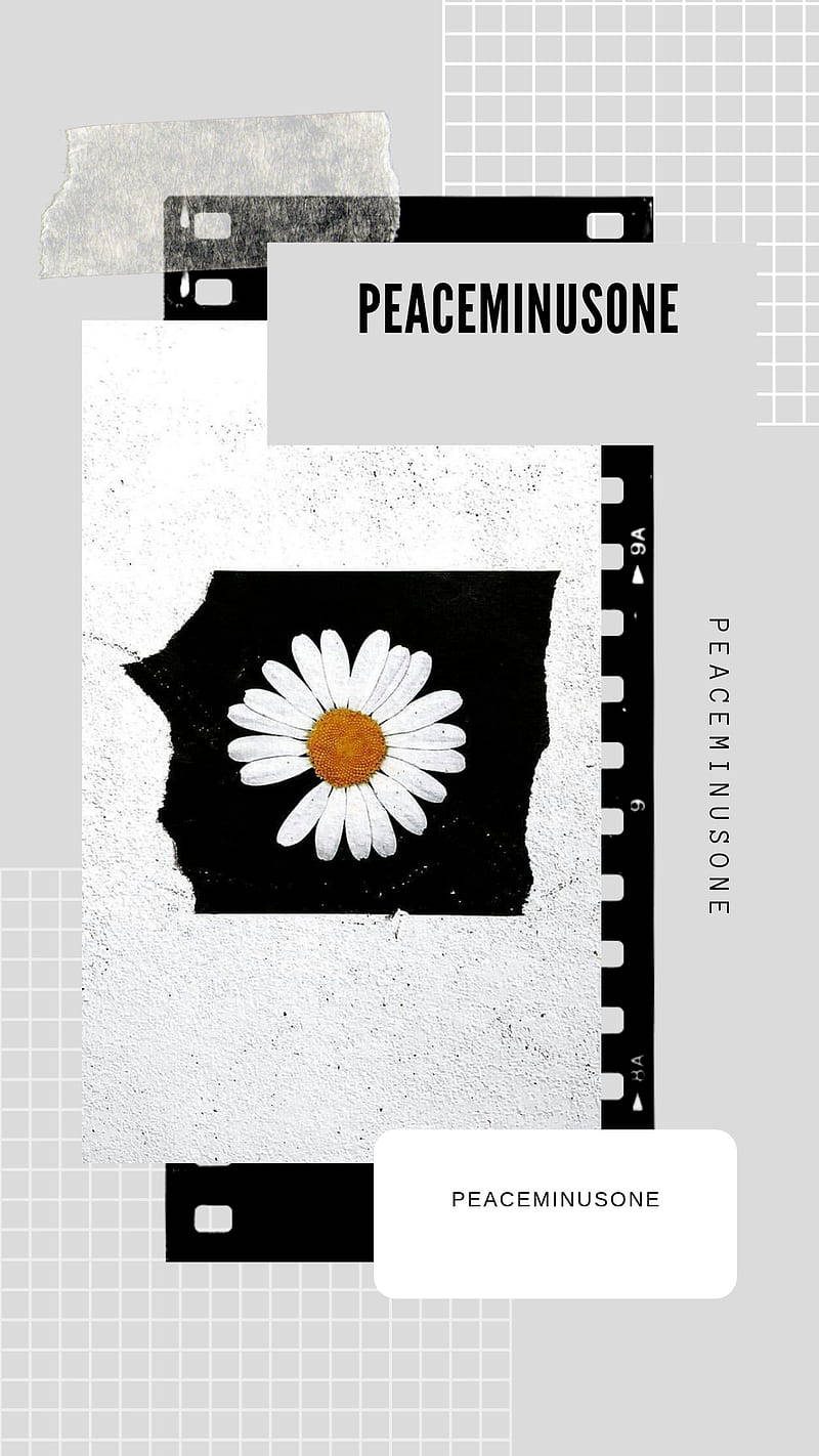 Peaceminusone In Black And White Wallpaper