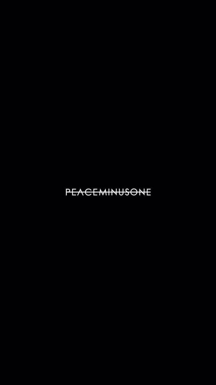 Peaceminusone Logo In White Wallpaper