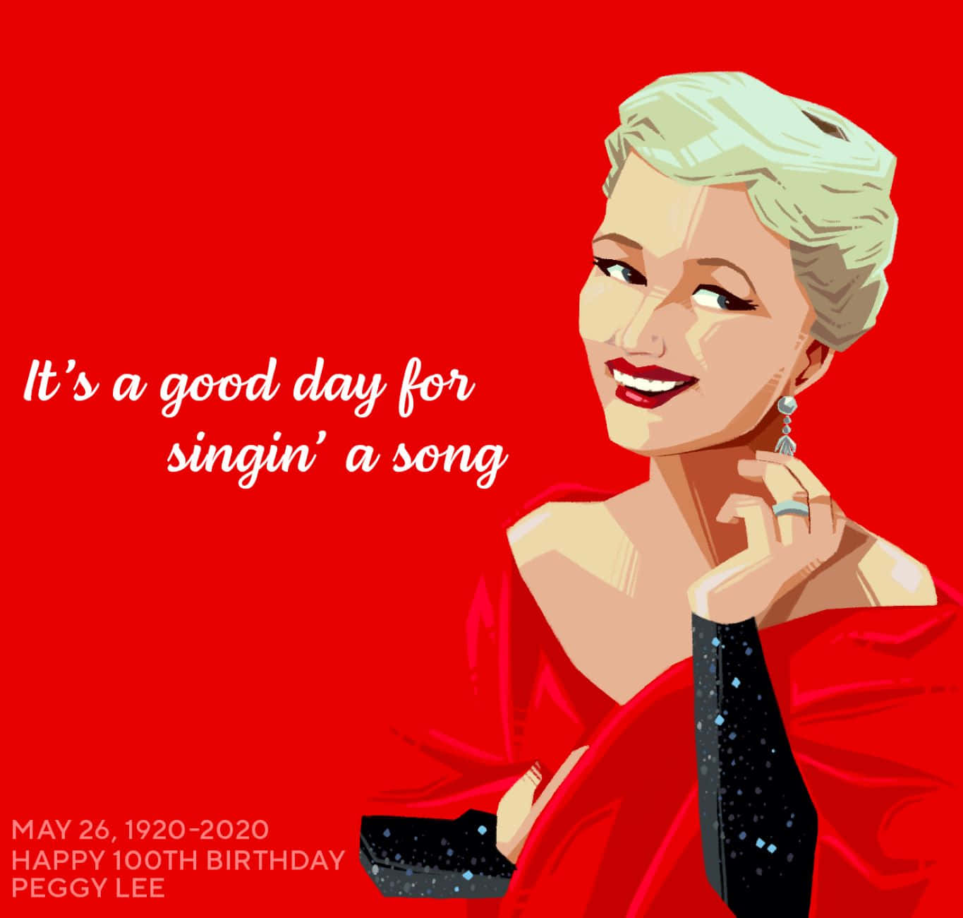 Peggy Lee100th Birthday Tribute Wallpaper