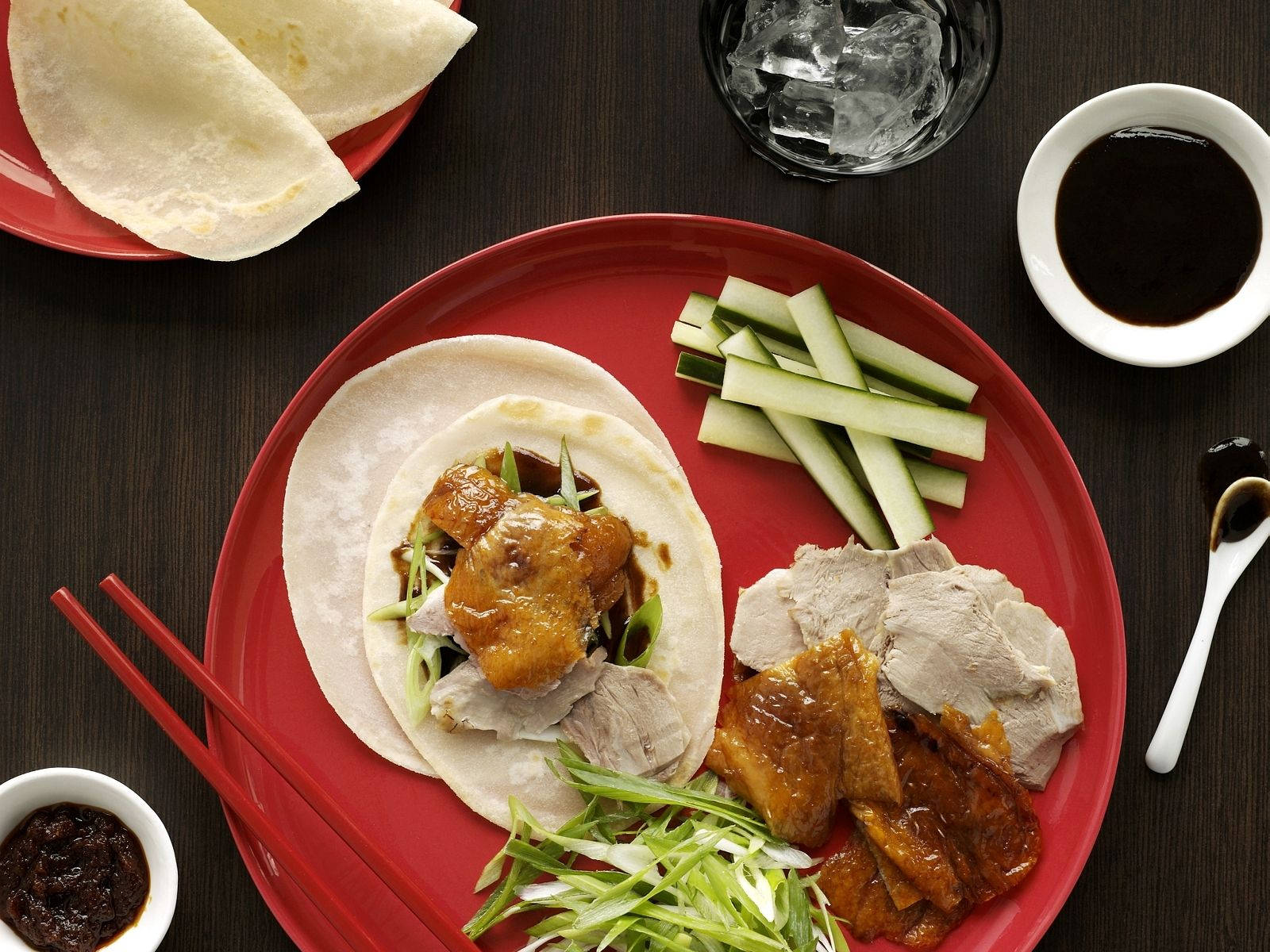 Peking Duck And Chinese Pancake Dish Wallpaper