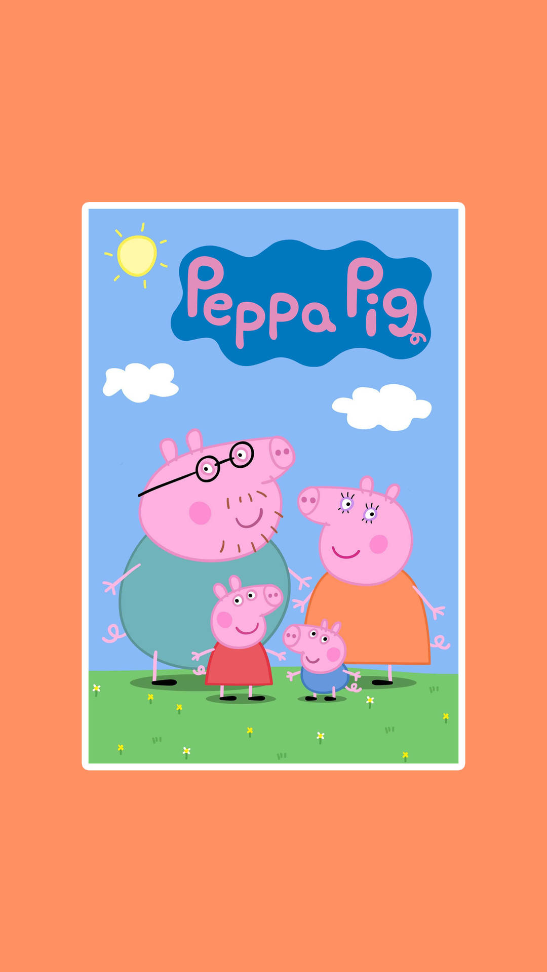 Download free Peppa Pig Phone Orange Wallpaper Family Wallpaper -  MrWallpaper.com