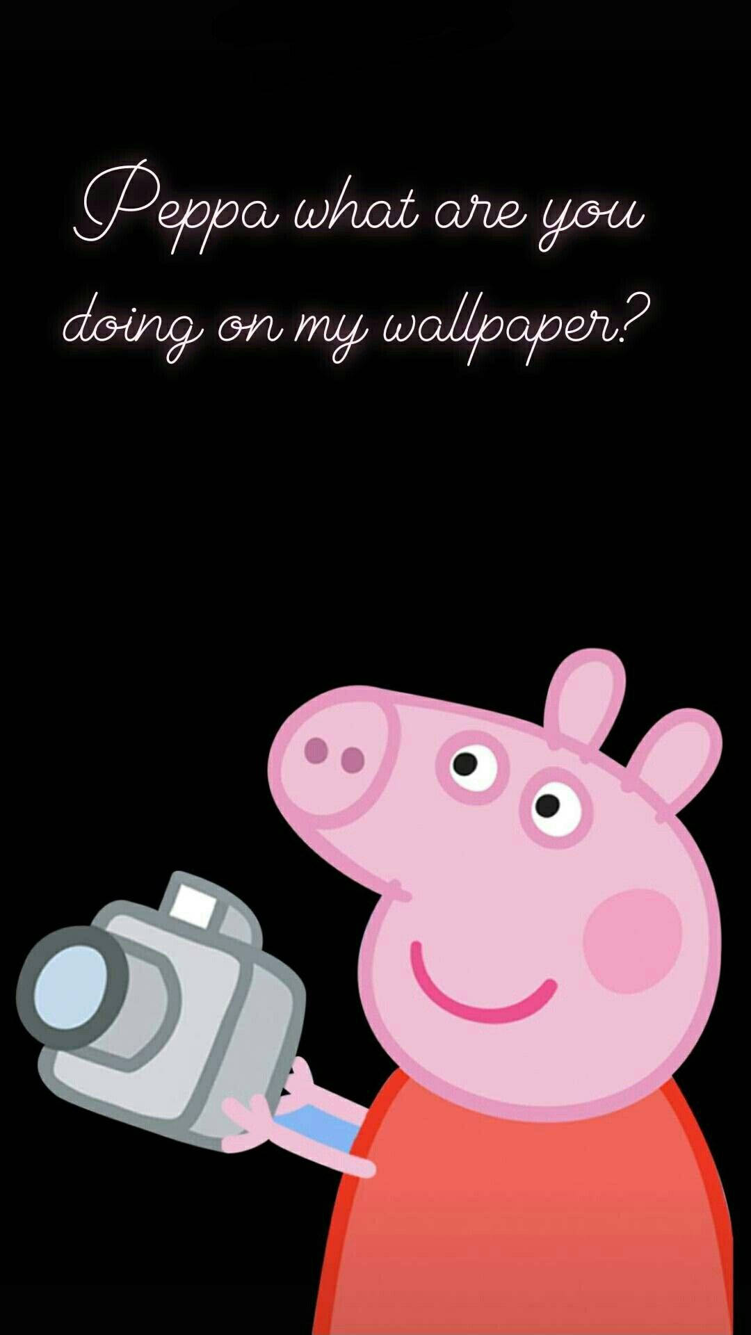 Peppa Pig With Camera Wallpaper