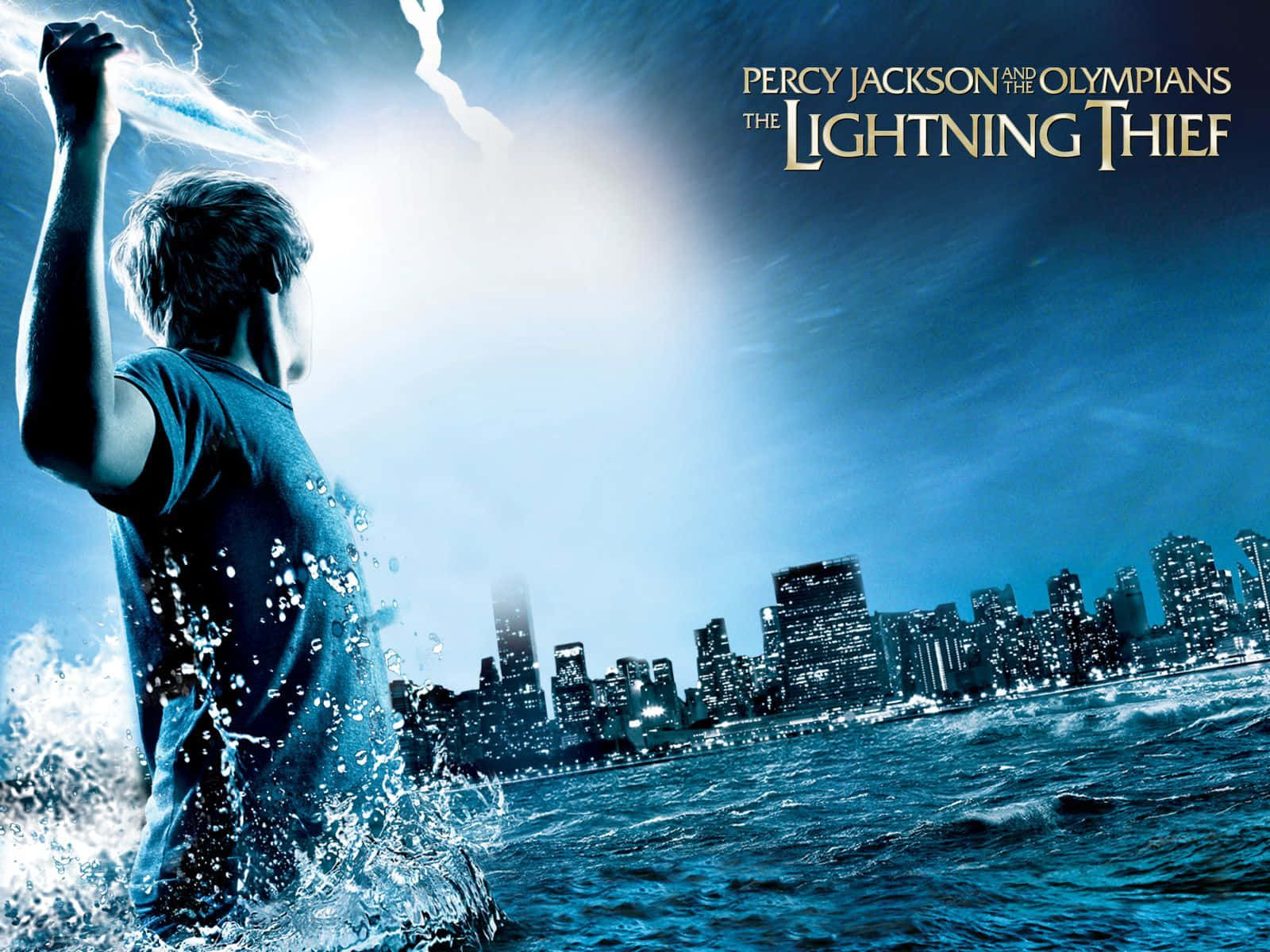 Percy Jackson Lightning Thief Poster Design Wallpaper