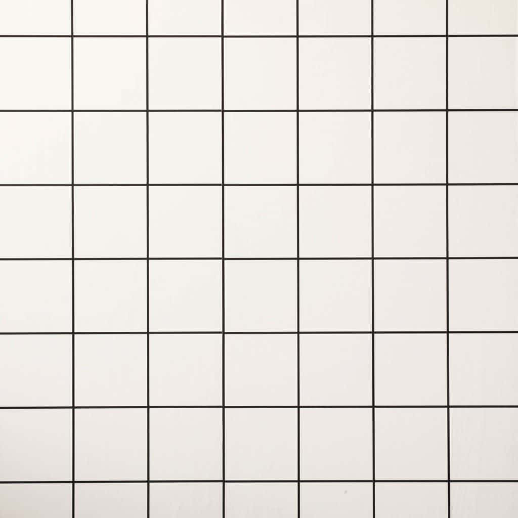 Perfectly Arranged White Grid Pattern Wallpaper