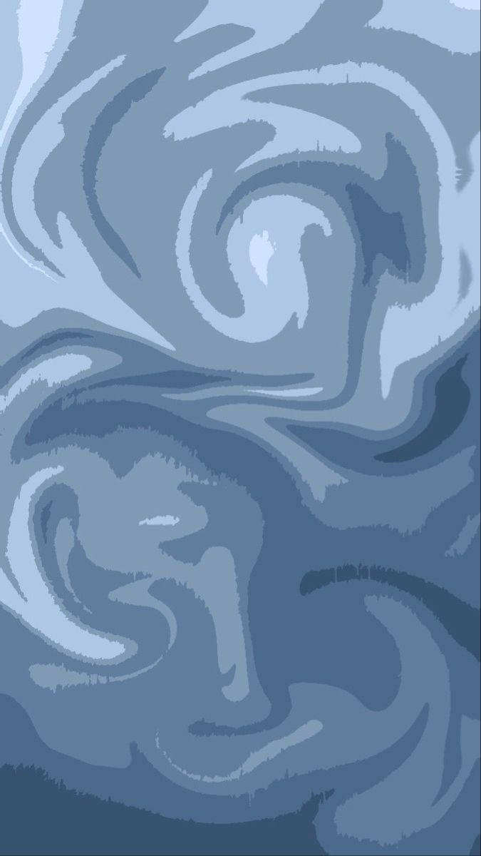 Periwinkle Blue Abstract Swirls Wallpaper