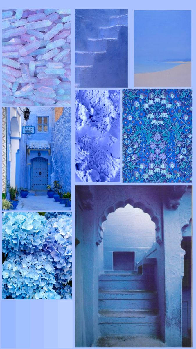 Periwinkle Mood Board Wallpaper