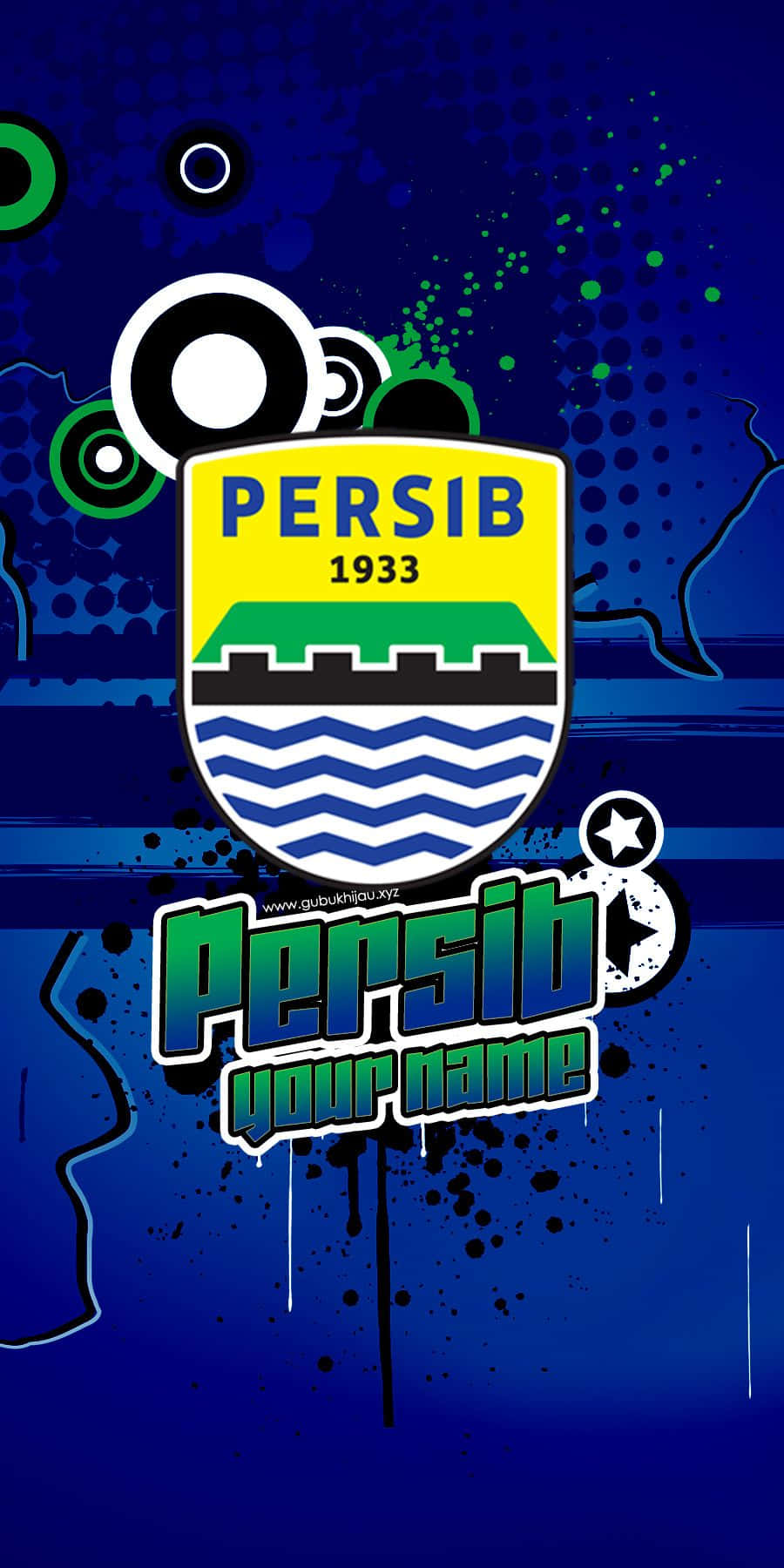 Persib Bandung Graphic Design Wallpaper