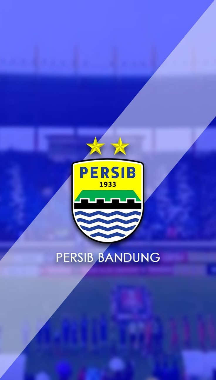 Persib Bandung Logoand Stadium Background Wallpaper