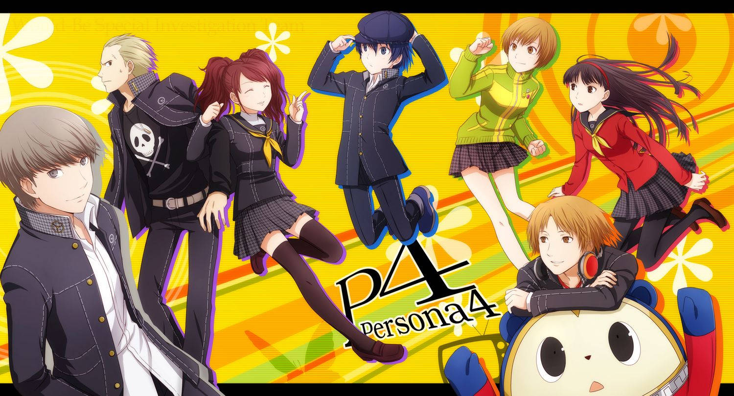 Persona 4 Characters Having Fun Wallpaper