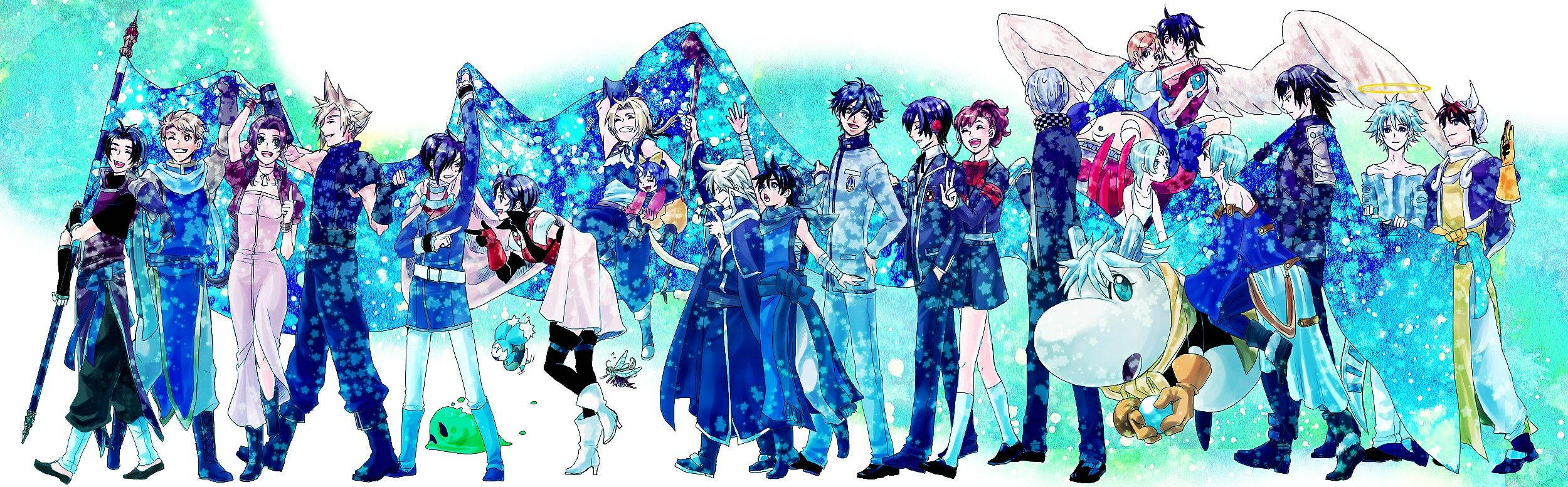 Persona Anime In Blue Wallpaper