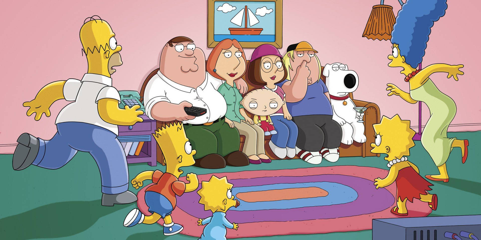 Download free Peter Griffin And The Simpsons Wallpaper - MrWallpaper.com