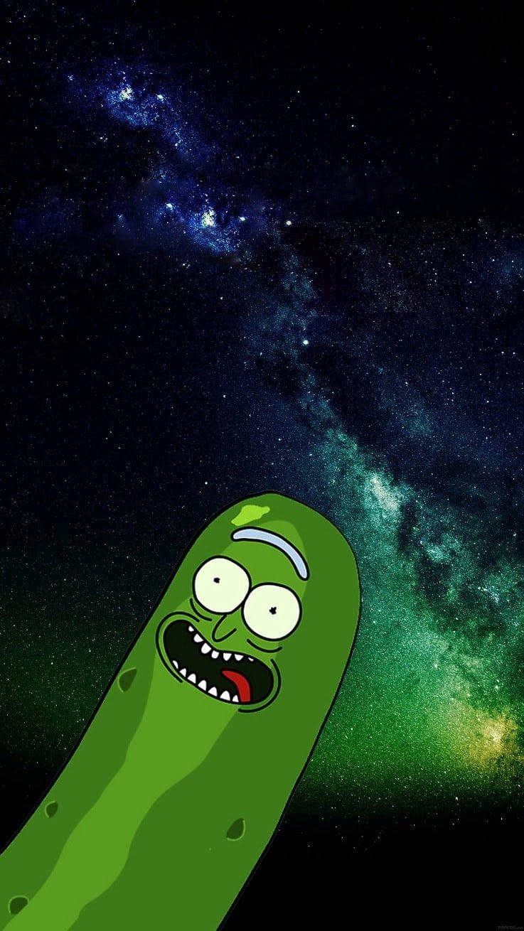 Pickle Rick Galaxy Wallpaper