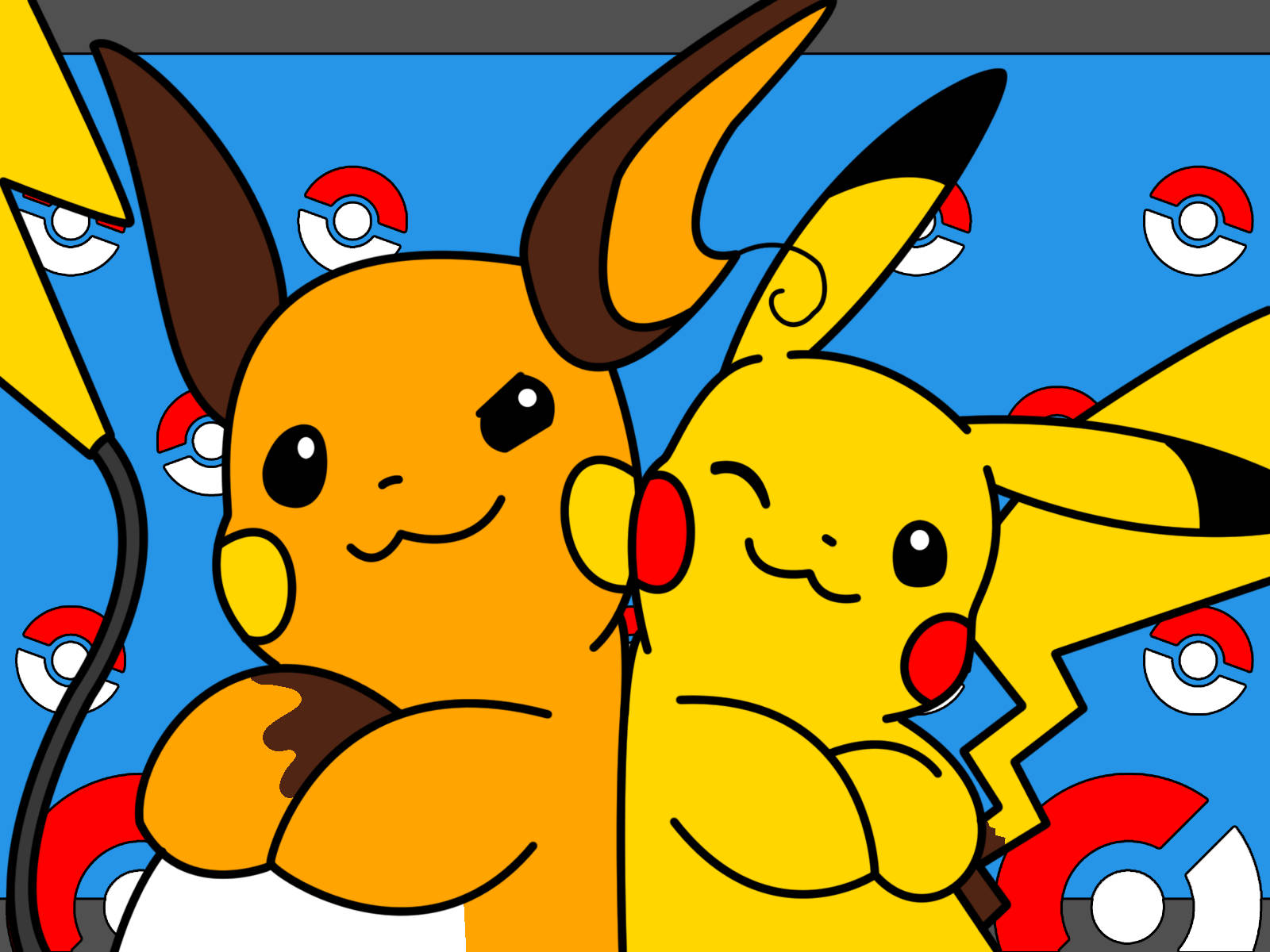 Pikachu And Raichu Wallpaper