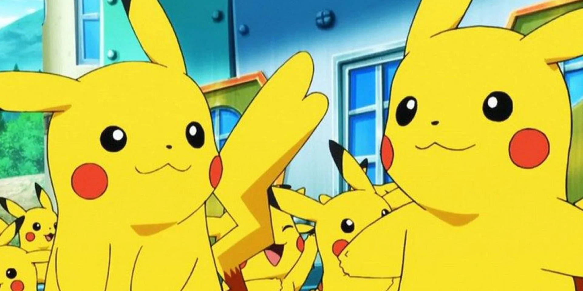 Pikachu Clones Gathering Wallpaper