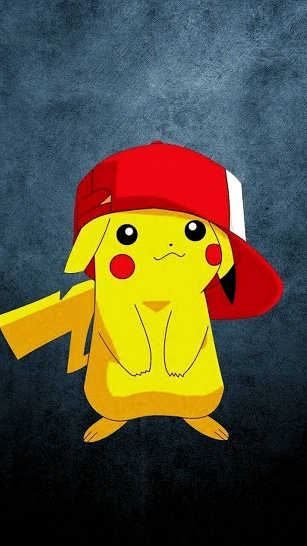 Pikachu Wearing Ash Hat Pokemon Iphone Wallpaper