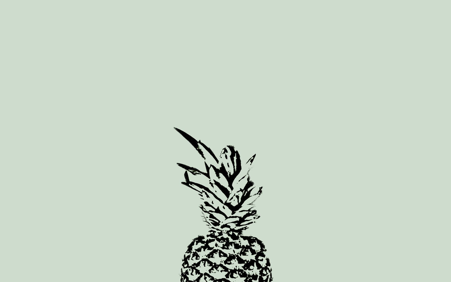Pineapple Sage Green Desktop Wallpaper