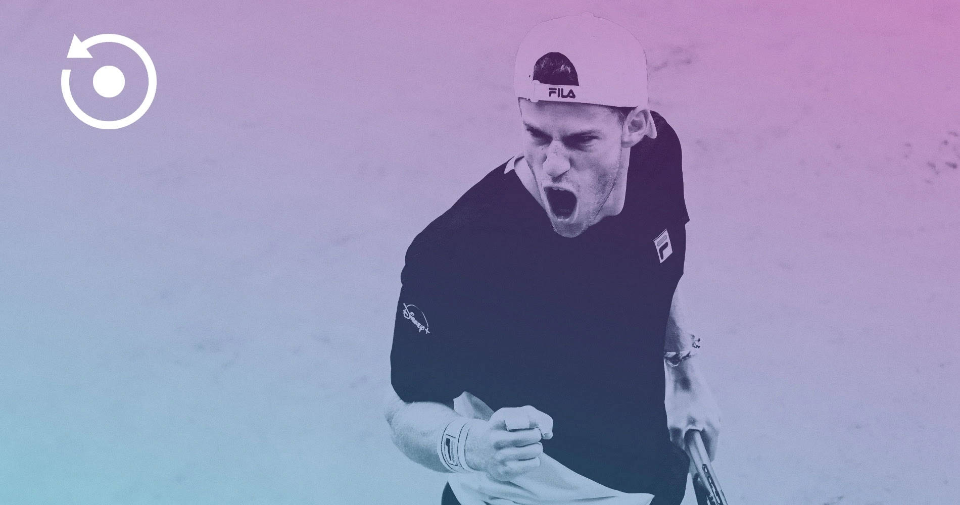 Pink And Blue Diego Schwartzman Wallpaper