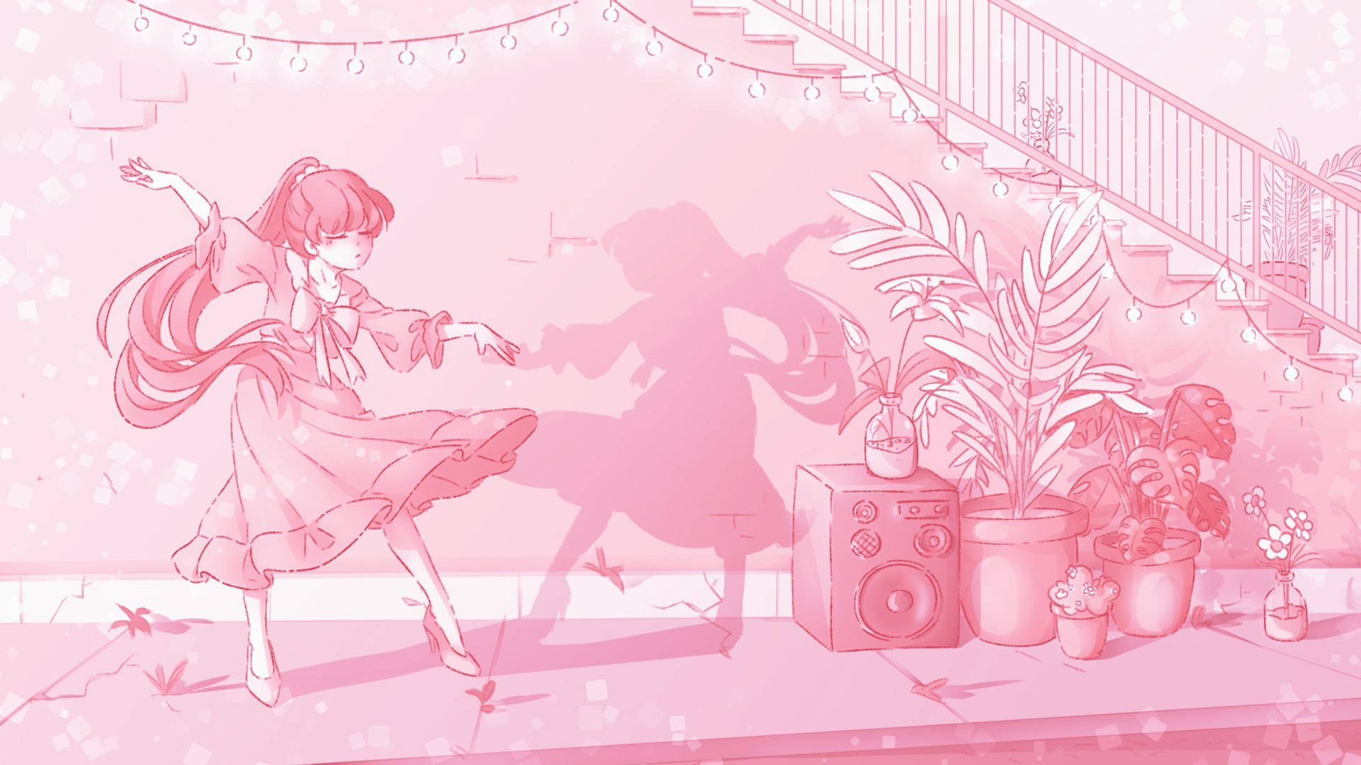 Download free Pink Anime Aesthetic Dancer Wallpaper - MrWallpaper.com