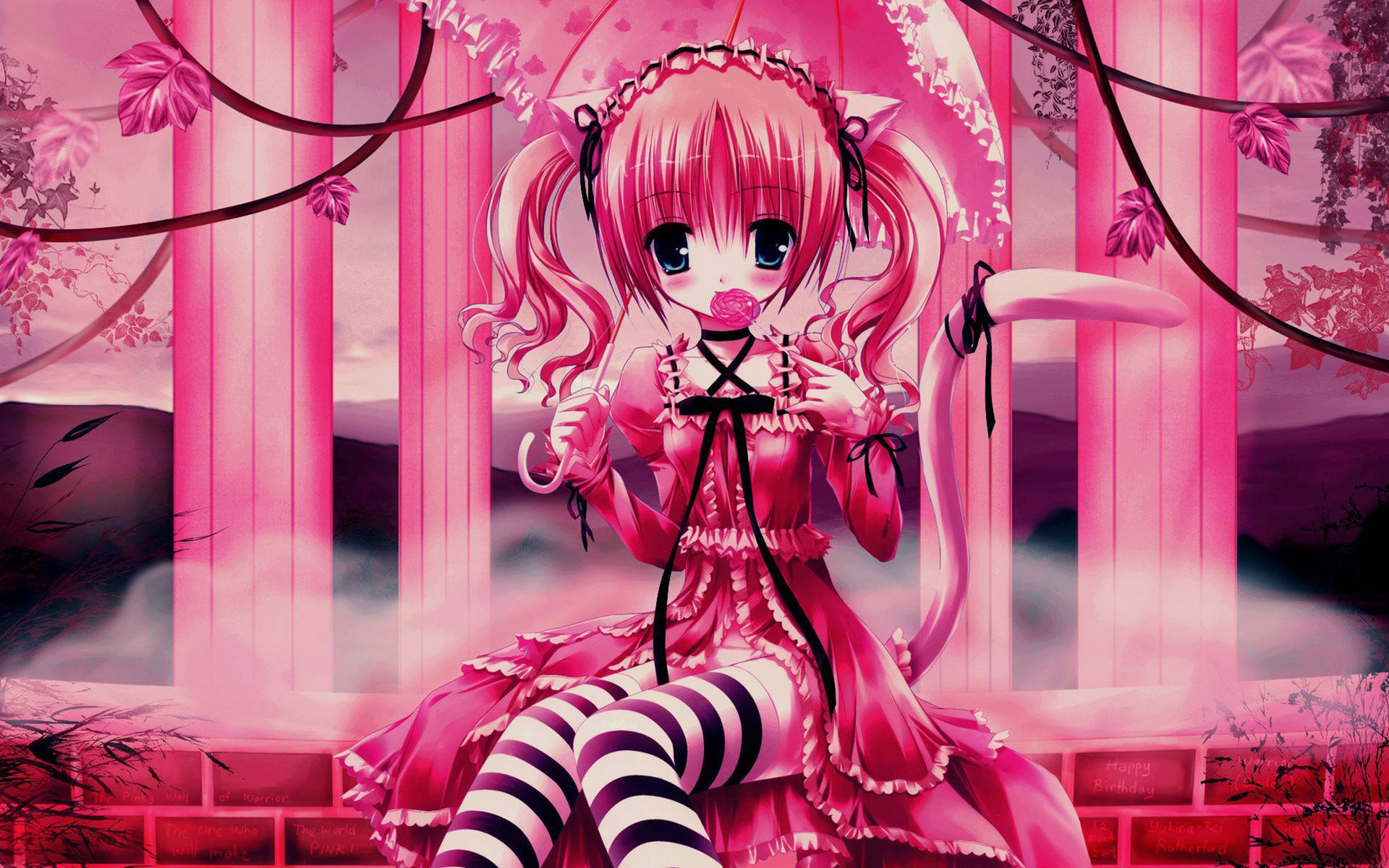 Download free Pink Anime Aesthetic Lolita Wallpaper - MrWallpaper.com