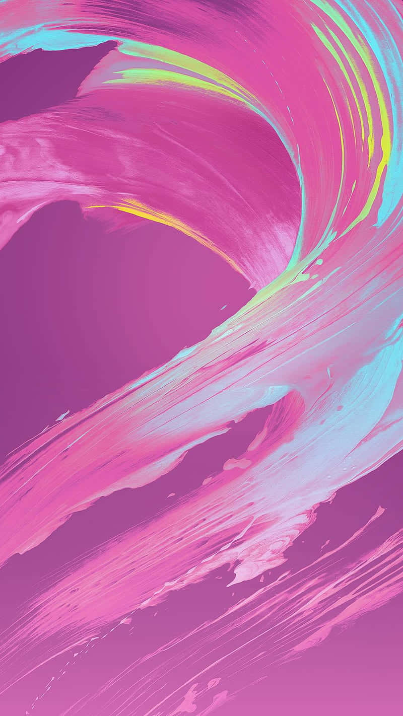 Pink Cotton Candy Swirl Wallpaper