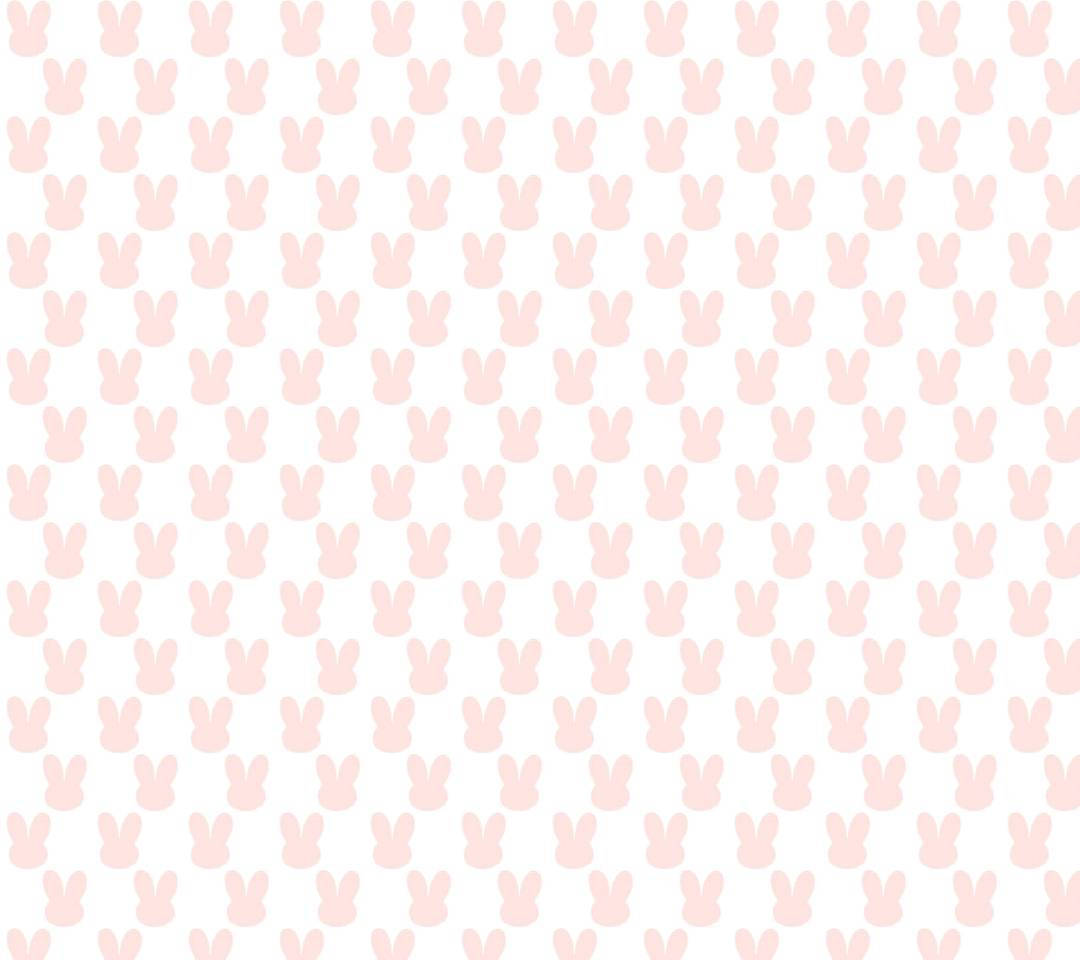 Pink Cute Bunny Pattern Wallpaper