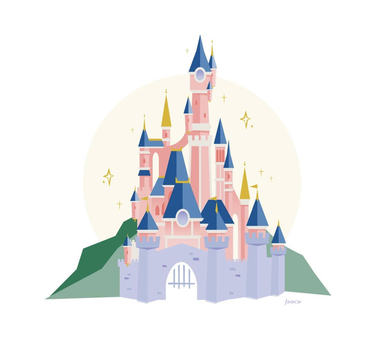 Pink Disneyland Castle Wallpaper