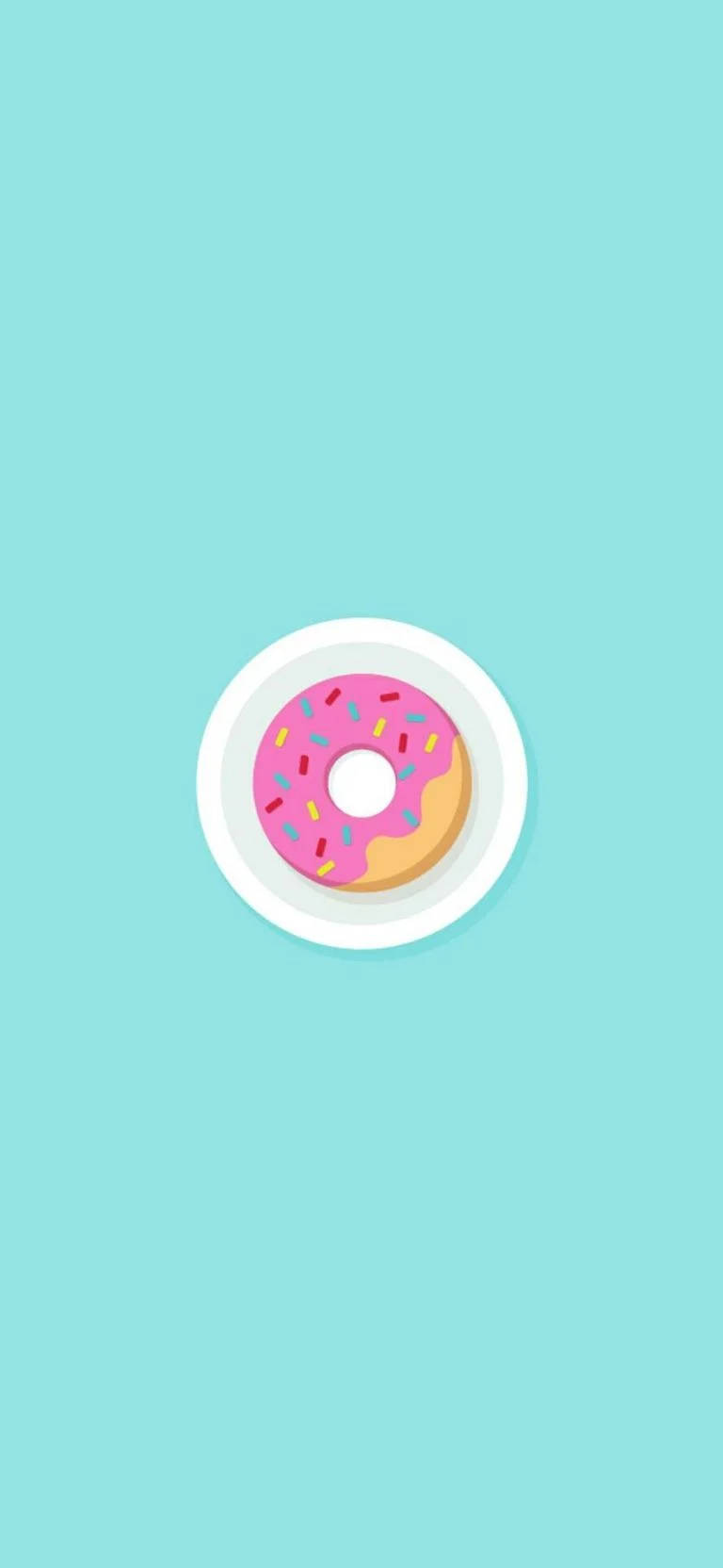 Pink Donut Samsung M31 Wallpaper