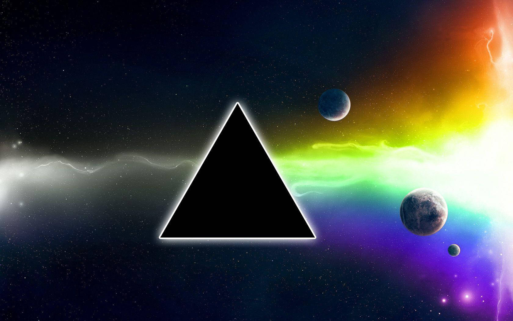 Pink Floyd Triangle In Space Wallpaper