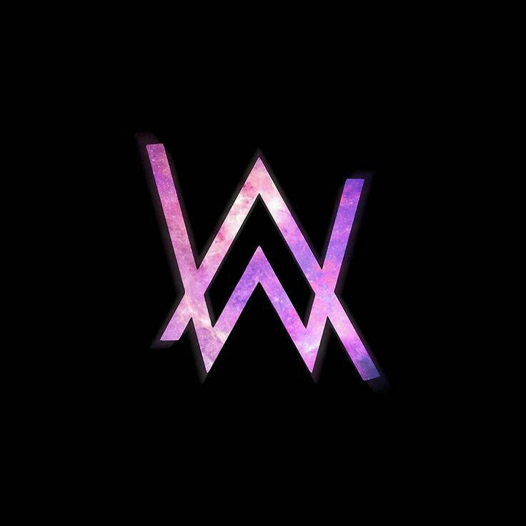 Pink Galactic Alan Walker Logo Wallpaper