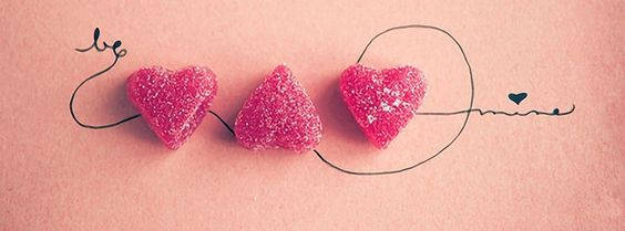 Pink Hearts Facebook Cover Wallpaper