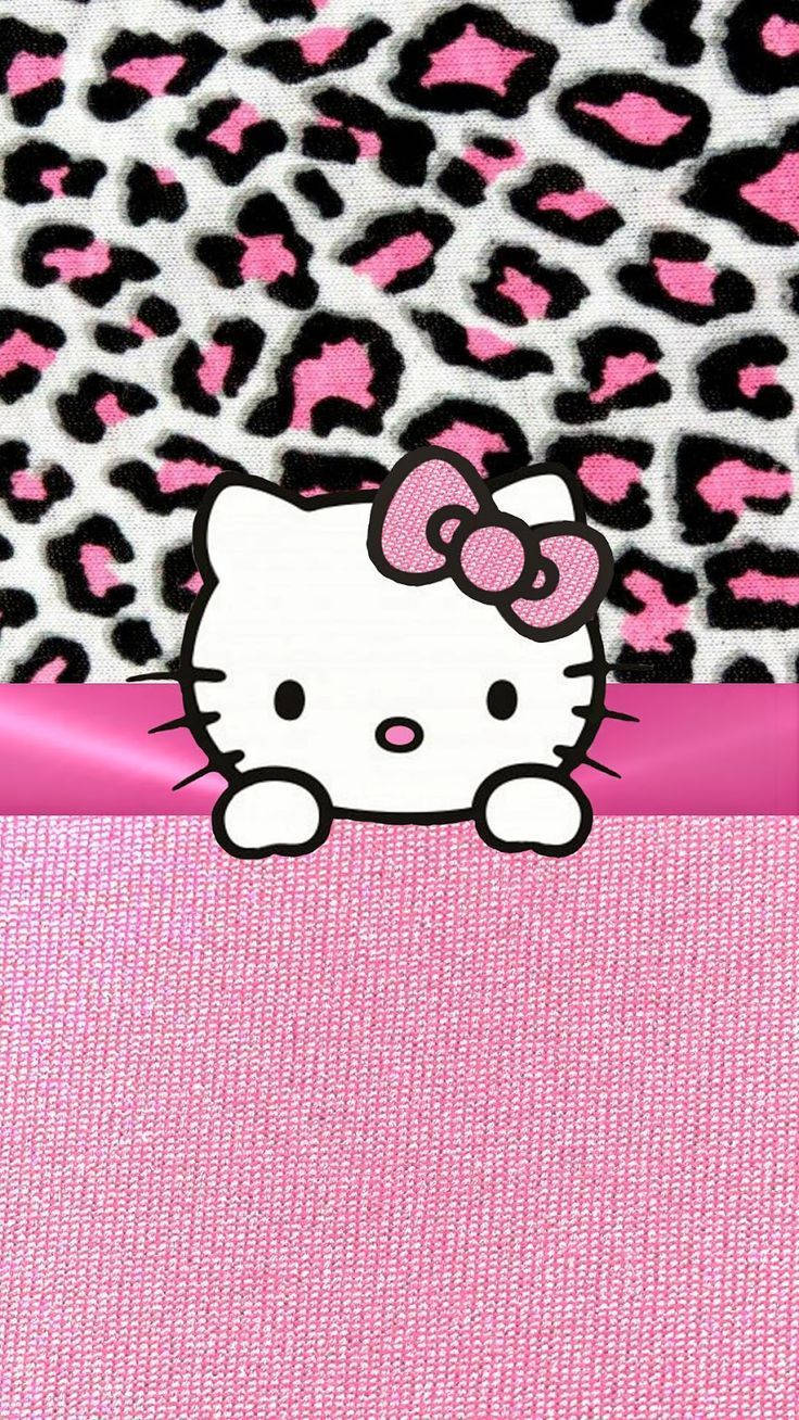 Pink Leopard Hello Kitty Wallpaper