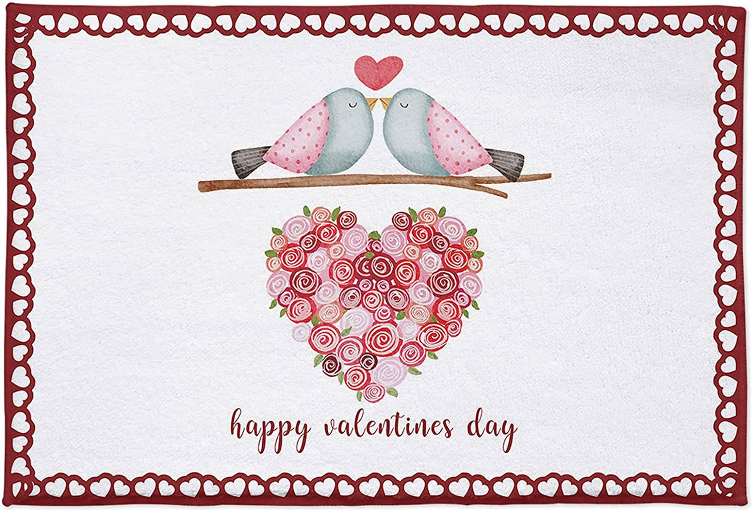 Pink Love Birds For Valentine's Day Wallpaper