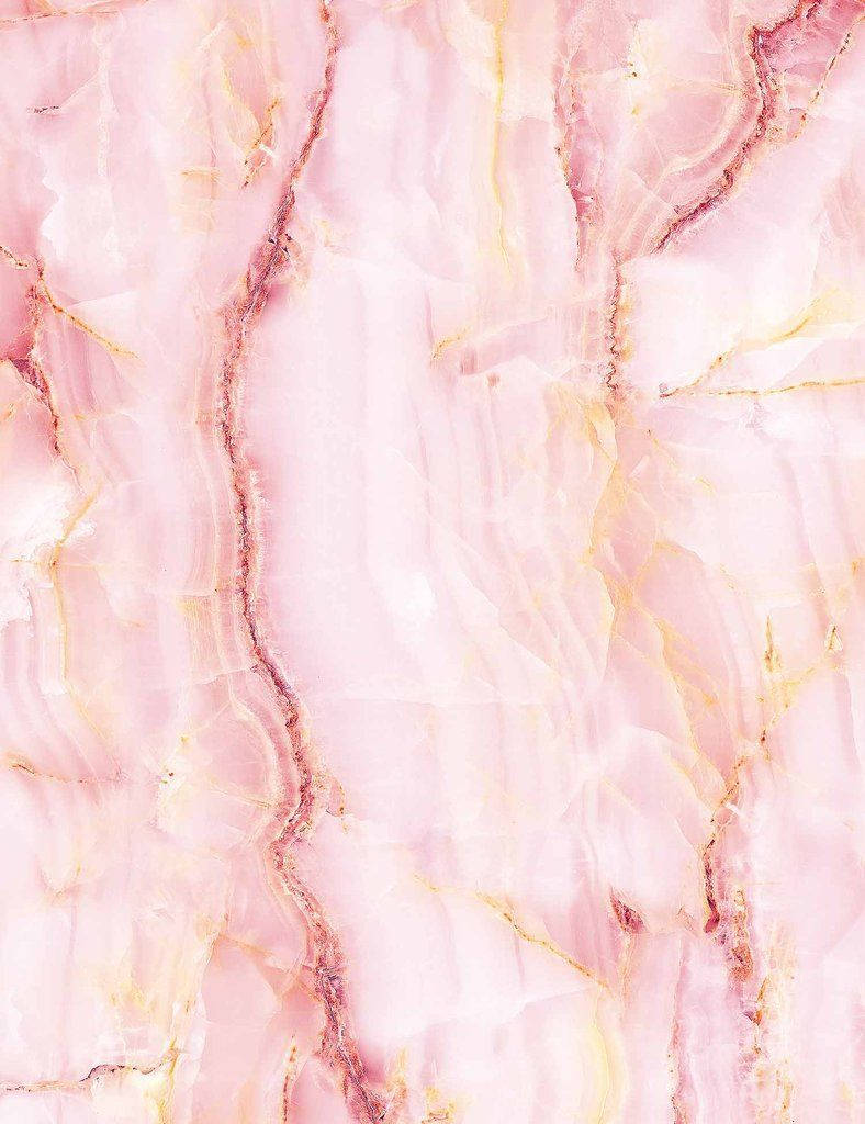 Pink Marble With Orange Wallpaper