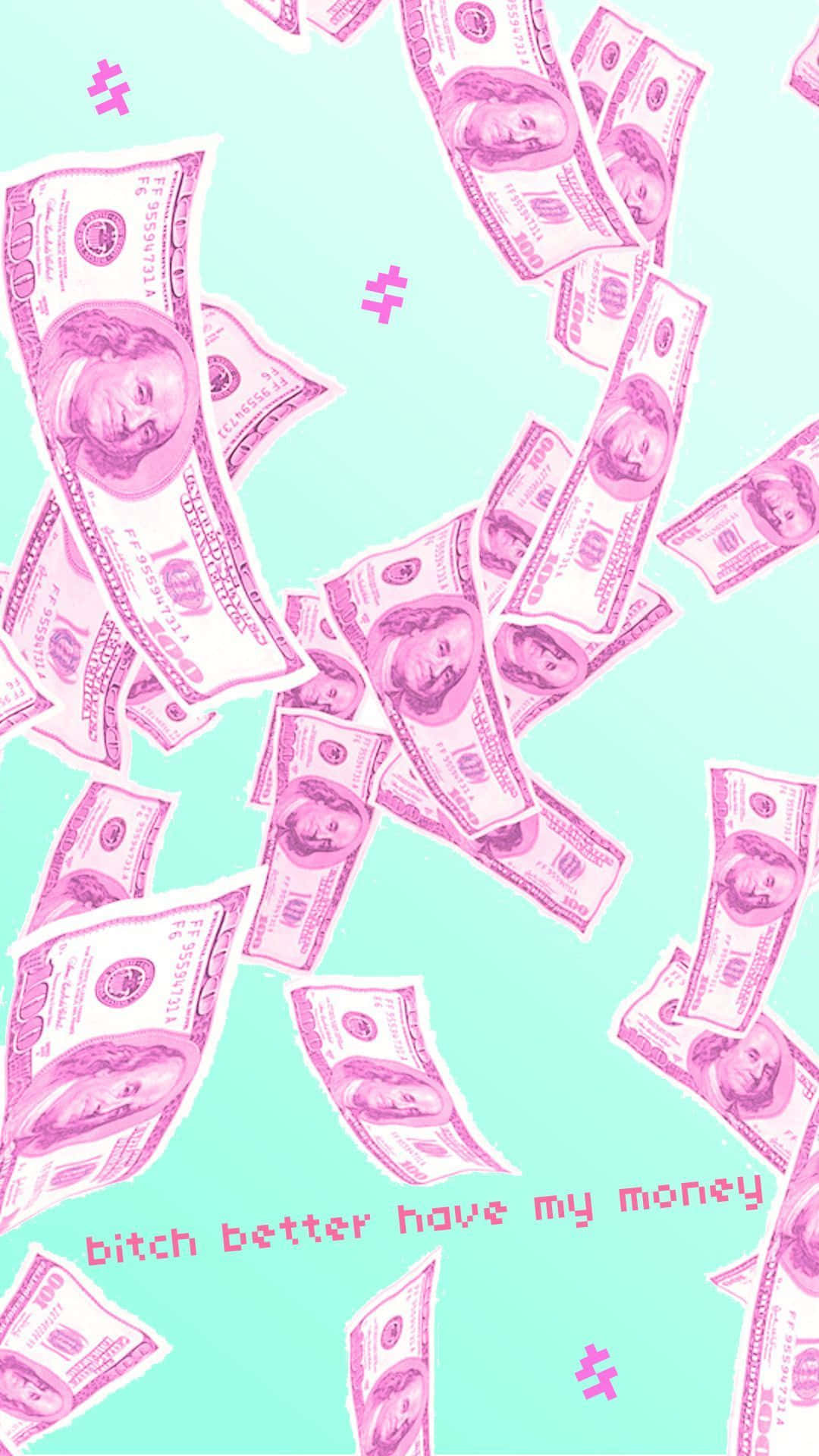 Download free Pink Money Rolls Wallpaper - MrWallpaper.com