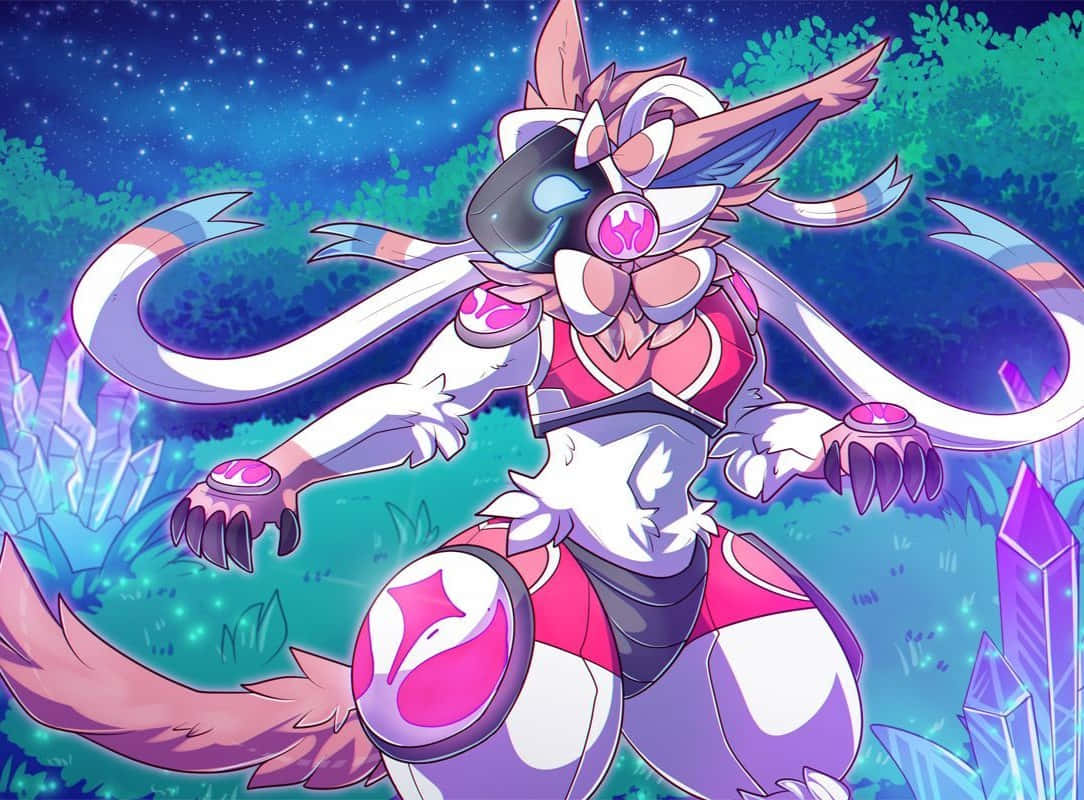 Pink Protogen Wallpaper