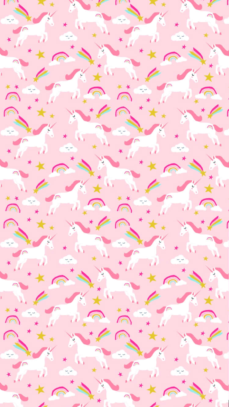 Pink Unicorn 750 X 1334 Wallpaper