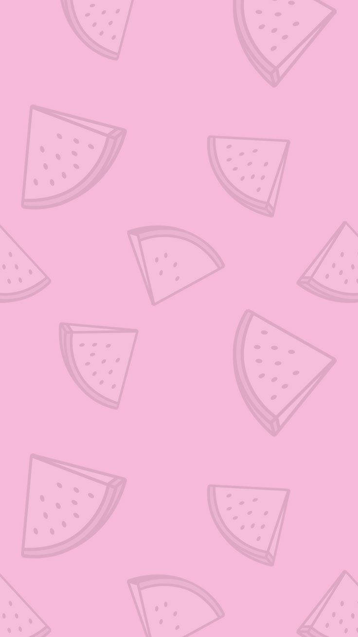 Pink Watermelons Cute Iphone Lock Screen Wallpaper