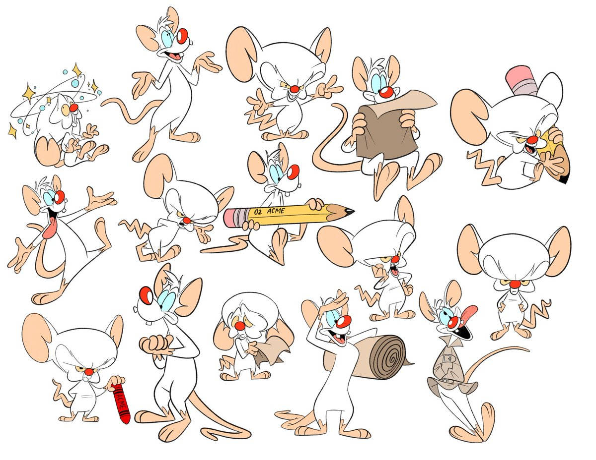 Pinky And The Brain Cute Cartoon Wallpaper