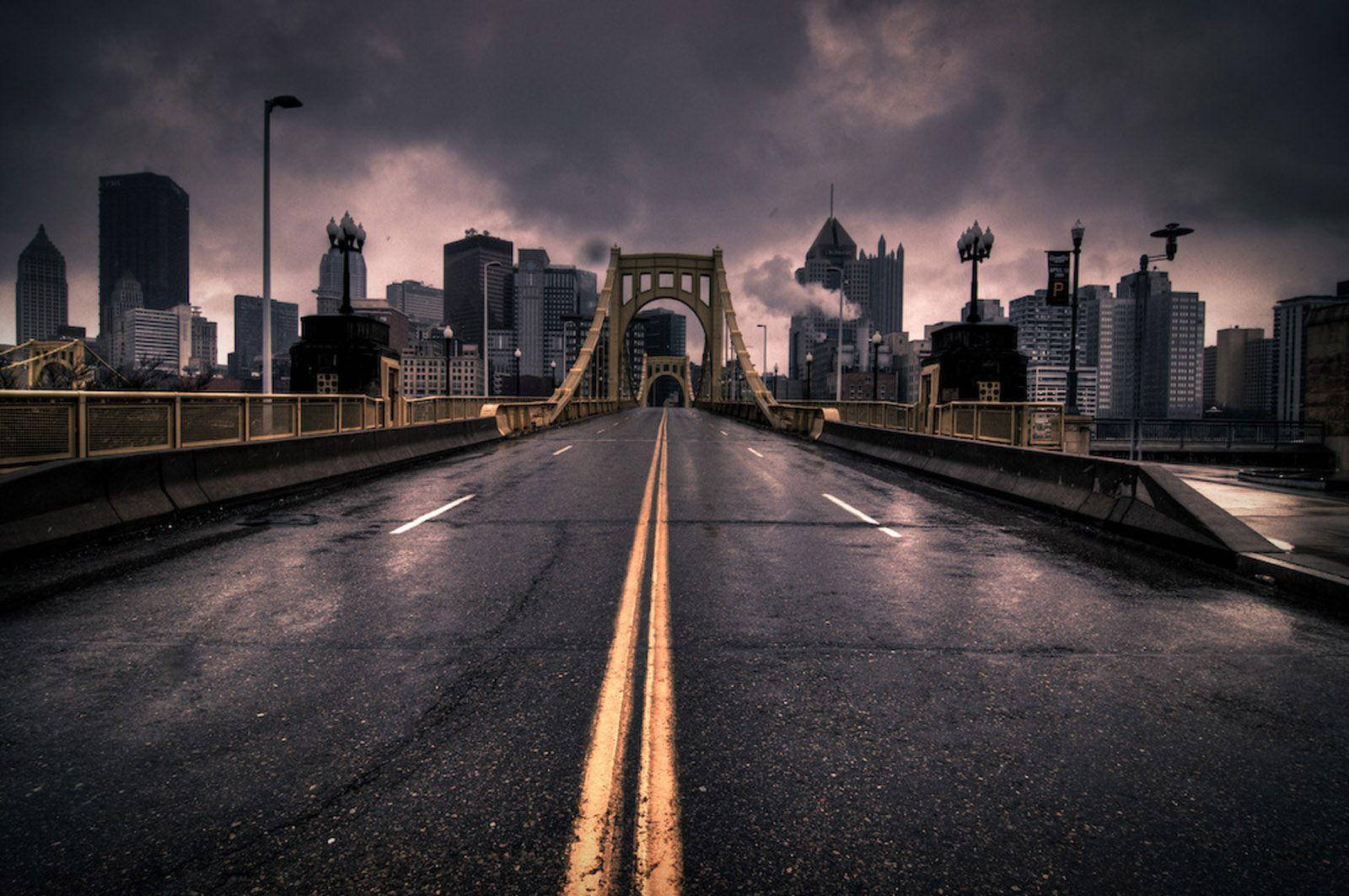 Pittsburgh Gloomy City Wallpaper