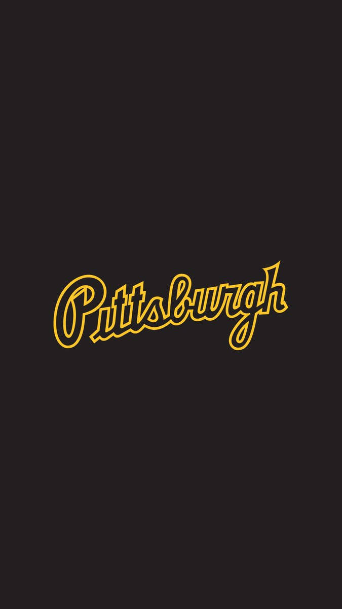 Pittsburgh Pirates Cursive Text Wallpaper