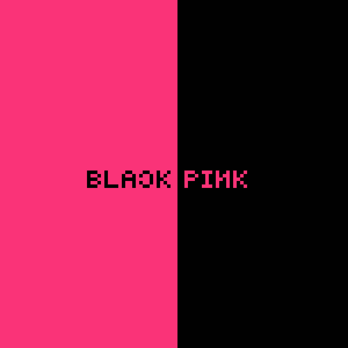 Pixelated Blackpink Logo Wallpaper
