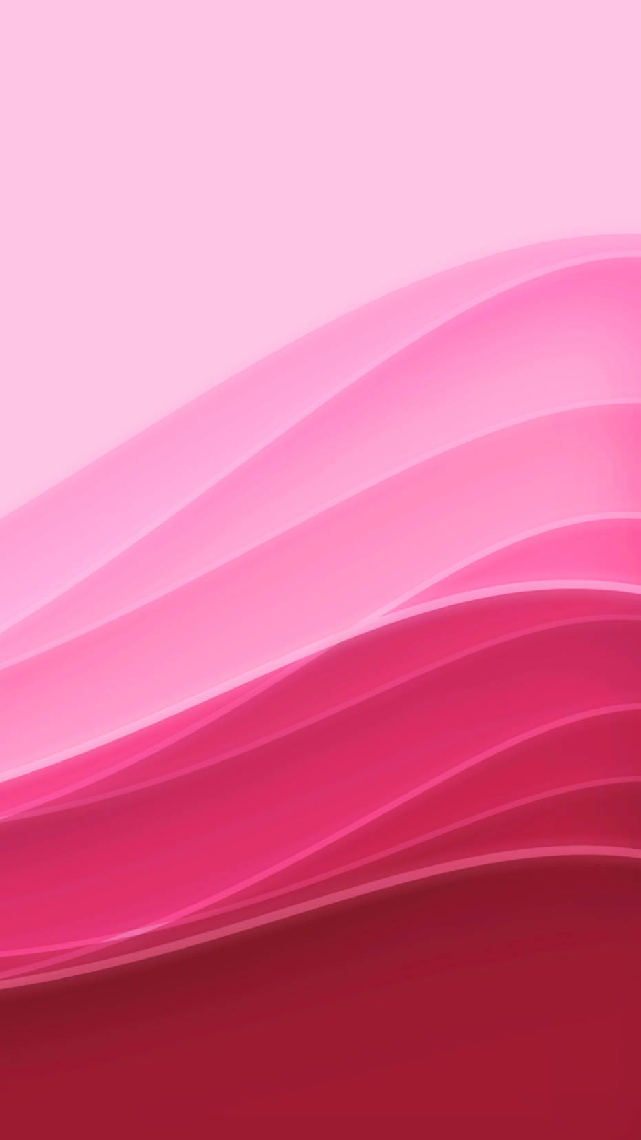 Plain Pink Gradient Waves Iphone Wallpaper