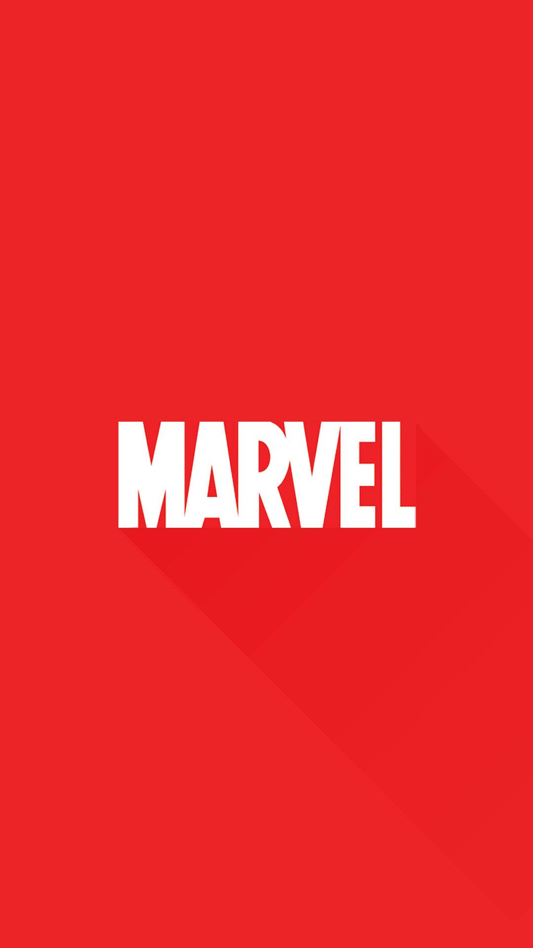Plain Red Marvel Iphone Title Visual Wallpaper