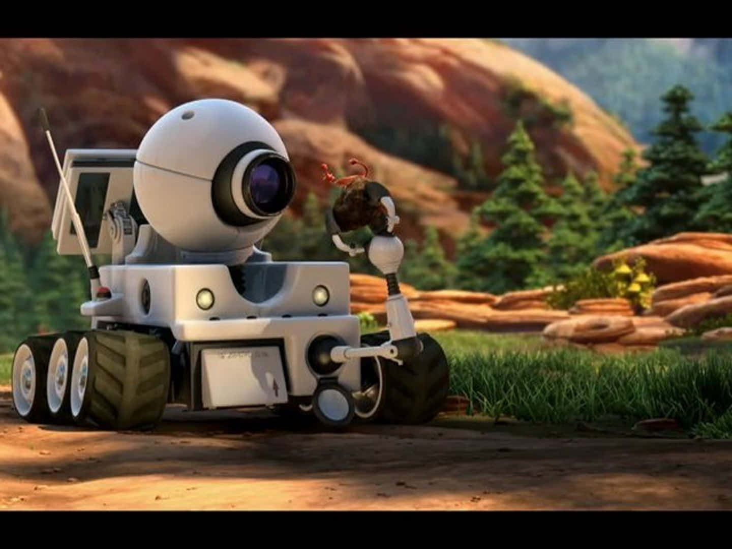 Planet 51 Rover In Road Wallpaper