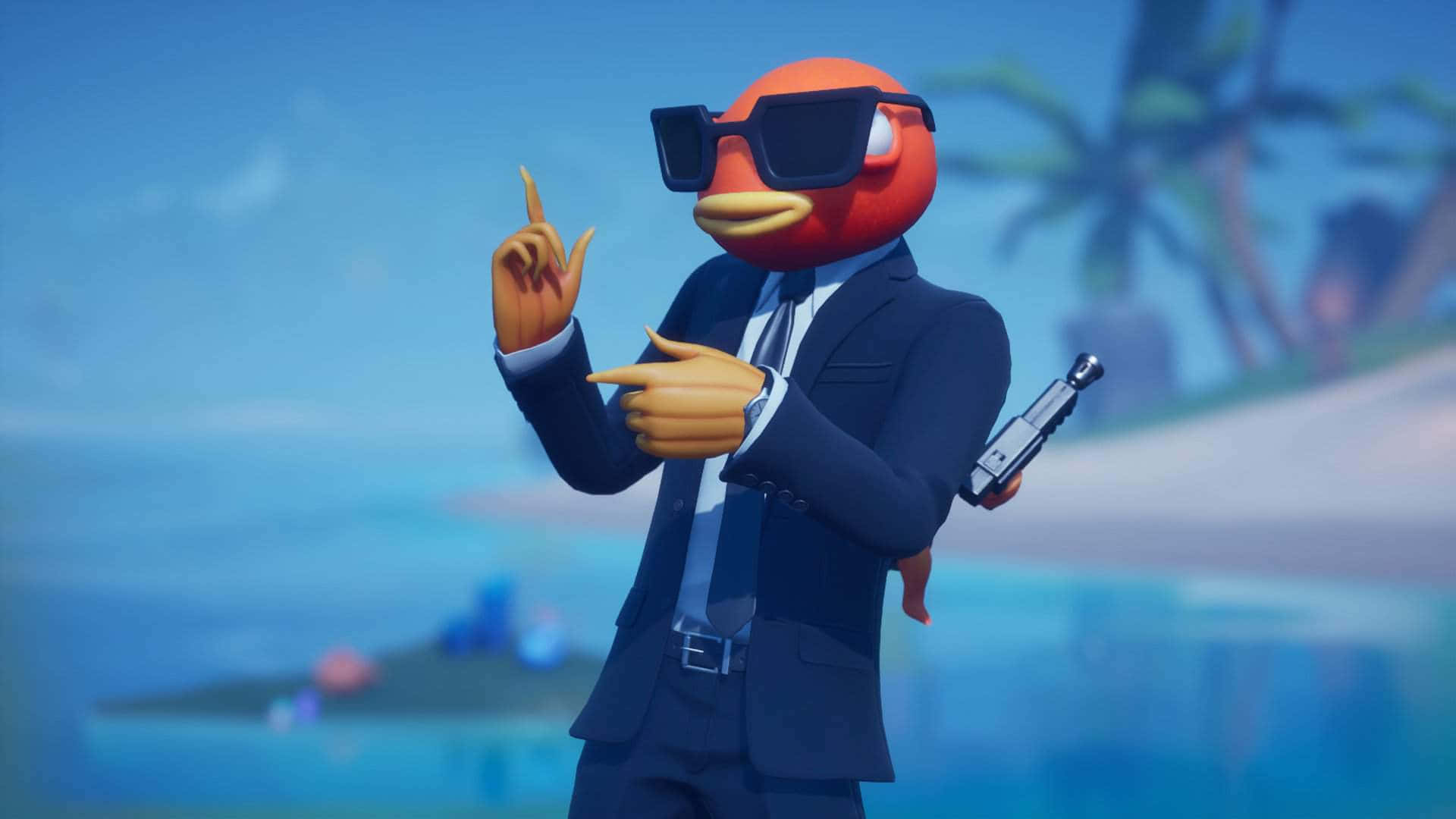 Play Smarter Not Harder With The Original Fortnite Fishstick Wallpaper