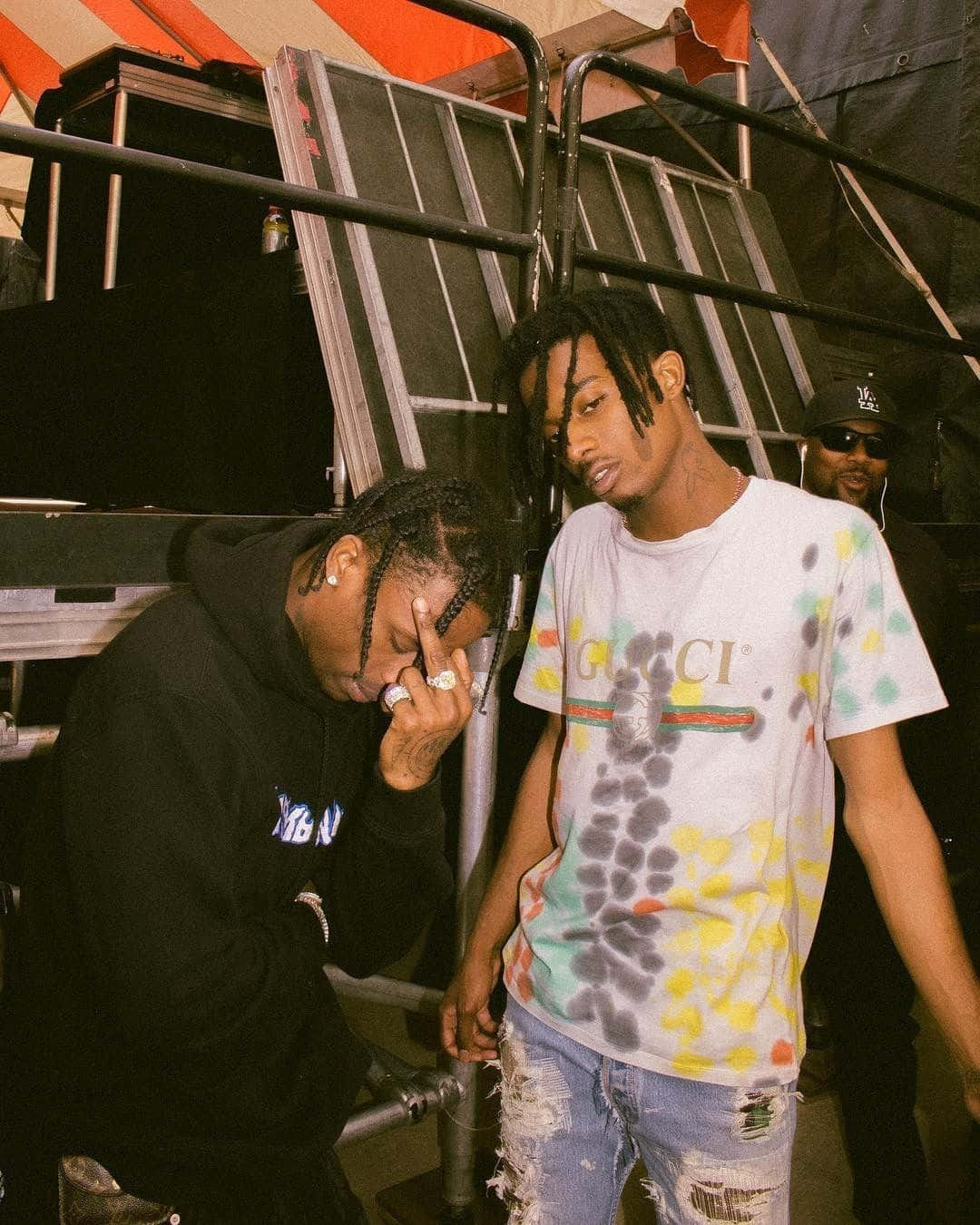 Playboi Carti Wearing Gucci Iphone Wallpaper