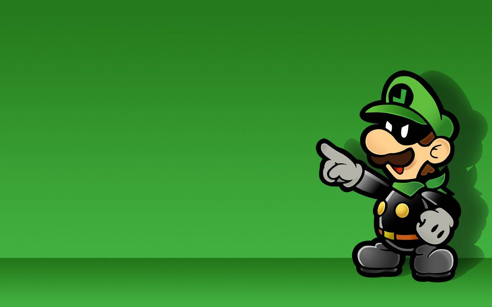 Plotting Evil Luigi Wallpaper