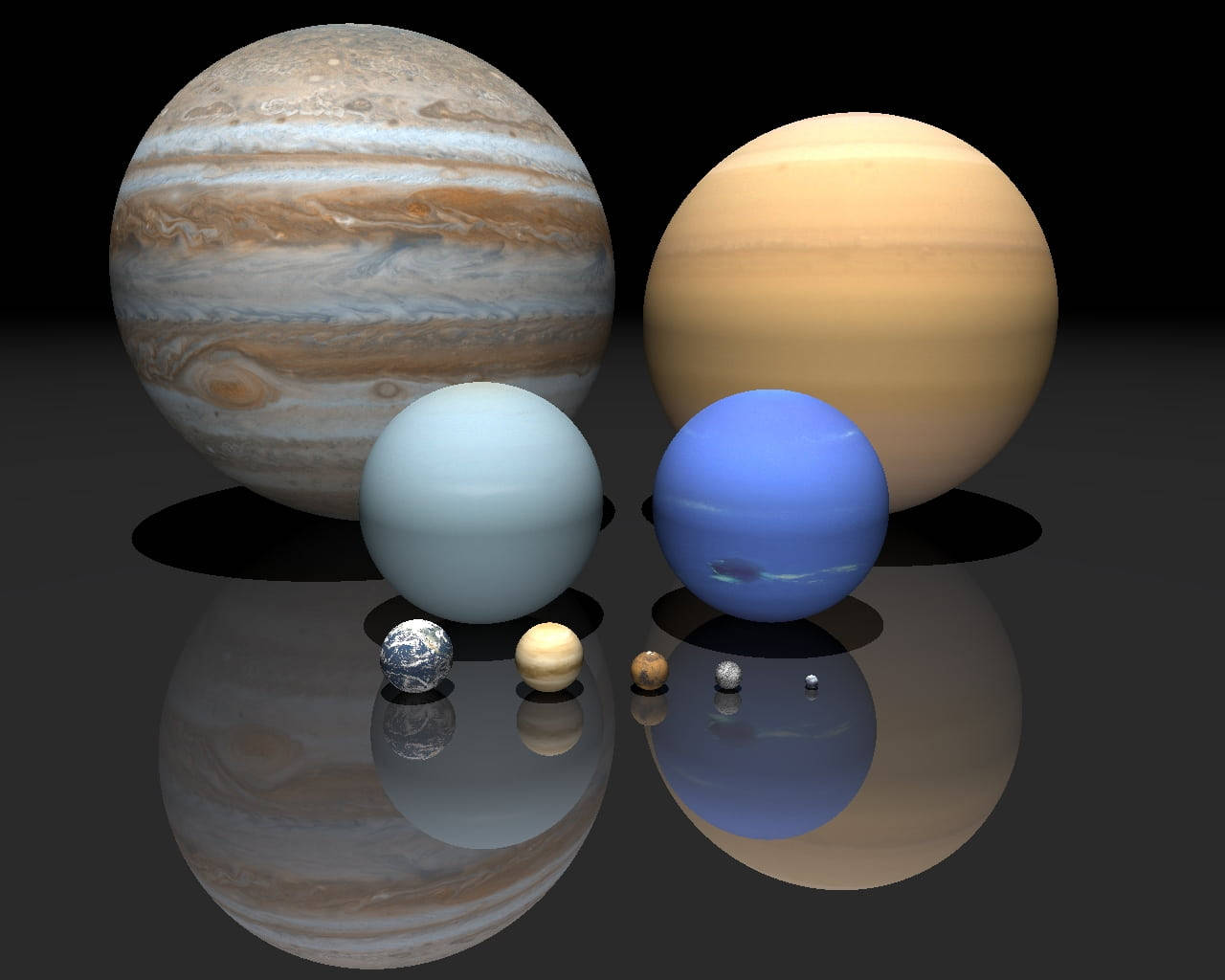 Pluto And Its Planetary Comparisons Wallpaper