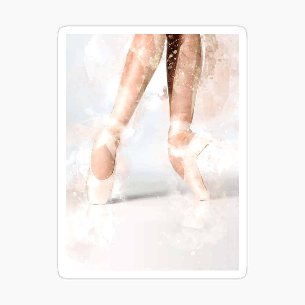 Pointe Shoes Aesthetic Frame Wallpaper